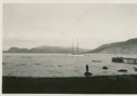Image of The Bowdoin moored in distance